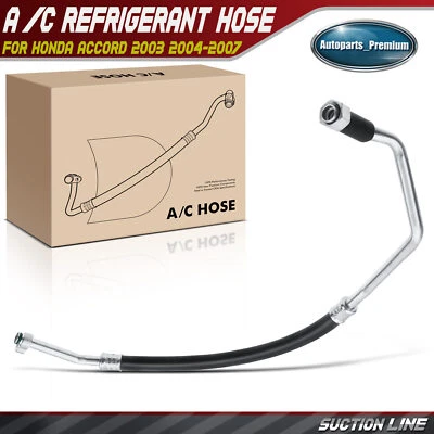 A/C Refrigerant Suction Line Hose for Honda Accord 2003 2004-2007 L4 2.4L Sedan - Image 1 of 4