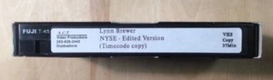 Lynn Brewer NYSE Edited Version Timecode Copy Enron Video Pre Production Quality - Picture 1 of 6