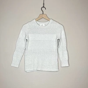 Zara Boy's Kid's Size 9 Natural Cream Ivory White Textured Knit Sweater - Picture 1 of 3