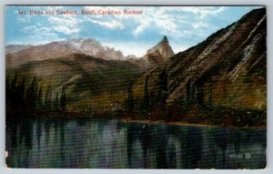Mount Edith And Sawback, Banff, Canadian Rockies, Alberta, Vintage Postcard - Picture 1 of 2