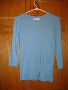  FRESH PRODUCE Top L Atlantis Soft Sheen 3/4 Sleeve NWT - Picture 1 of 4