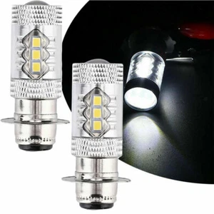 2x H6 LED Headlight Bulbs 6000K White For Yamaha YFZ450R Rhino 700 Raptor YFM660 - Picture 1 of 12