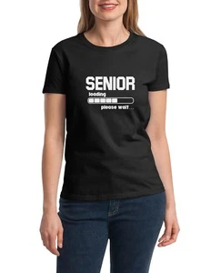 Women's Senior Loading Shirt 2025 Graduation Tee Funny Class of 2025 Gift - Picture 1 of 8