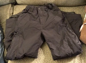 Obermeyer Ski Pants Black 18 Juniors Boarding Extended Wear Systems Completion - Picture 1 of 5