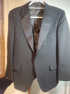 Men's Evan Picone Tuxedo Jacket Black 40S - Image 1 of 4