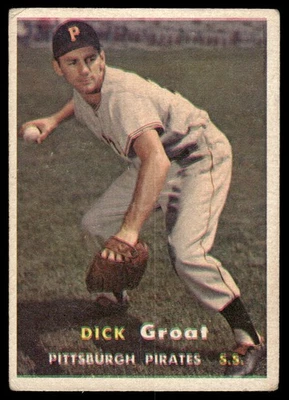 1957 Topps Dick Groat Pittsburgh Pirates #12 Foto 1 de 2