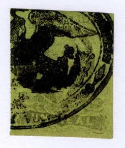 Mexico 1861 Issue Scott 7 Used, VF Tulancingo - Bild 1 von 1