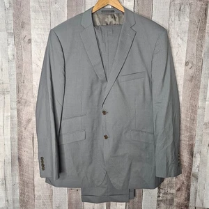 Tallia est 1893 Gray Stripe Suite Coat 100% Wool Men's 48R Pants 42 x 30 Gift - Picture 1 of 16