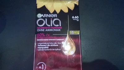 Garnier Olia Dauerhafte Haarfarbe ohne Ammoniak/ Intensives Rot (6.60) - Bild 1 von 4