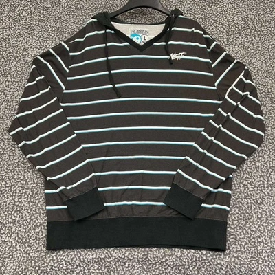 Neff Hoodie Men Large Black Striped Pullover Long Sleeve Drawstring Outdoor L - Image 1 of 4