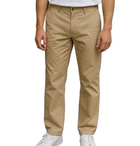 NWT MEN HICKEY FREEMAN Khaki Pants Straight Leg Regular Fit, Mocha - 34x32 - Picture 1 of 9