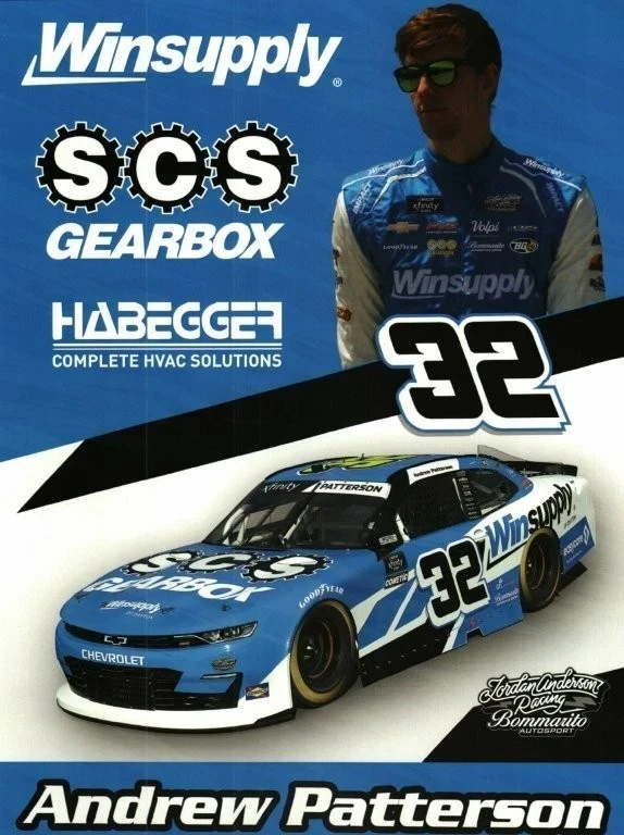 AMDREW PATTERSON 2025 “WINSUPPLY SCS CAJA DE CAMBIOS” #32 NASCAR XFINITY POSTAL Foto 1 de 1