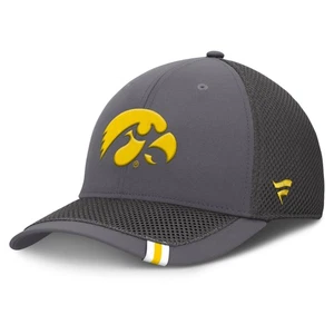 Men's Fanatics Gray Iowa Hawkeyes Clincher Flex Hat - Picture 1 of 5