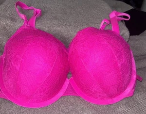 Sujetador Victoria Secret Plunge Bombshell 34DD Rosa - Imagen 1 de 6