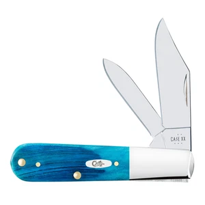 Case xx Knives Barlow Sawcut Caribbean Blue Bone 25581 Pocket Knife Stainless - Picture 1 of 3