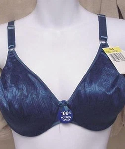 (New) Bali Cotton Lined Smooth Finish Underwire Bra 34-C. Style #2440. *(Teal) - Picture 1 of 1
