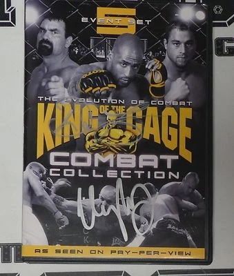 Urijah Faber & Don Frye Firmado Rey de la Jaula KOTC 5 DVD Set PSA/DNA CERTIFICADO DE AUTENTICIDAD UFC Foto 1 de 4