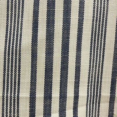 TELA TAPICERÍA INTERIOR EXTERIOR PERENNE PORTOFINO RAYAS ABIGARRADAS AZUL MARINO Foto 1 de 2