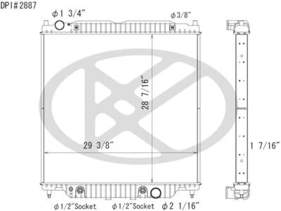 Radiador Koyo 36449BK 2007 2008 2012 2013 2014 para Ford F53 2006-2009, 2011-2019 Foto 1 de 2