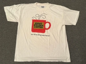 Eight O'Clock Coffee Rare Promo T-Shirt XL 100 Years - Picture 1 of 6
