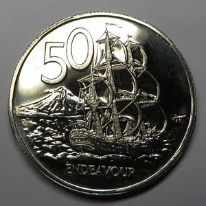 New Zealand 50 Cents 1968 Copper-Nickel KM#37.1 Prooflike - Picture 1 of 2