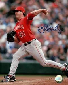 Joe Saunders Signed 8X10 Photo Autograph Anaheim Angels Road Blue Ink Auto COA - Picture 1 of 2