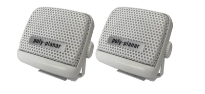 Poly-planar® Waterproof Marine Small White Extension Speakers Pair - Easy Fit - Image 1 of 3