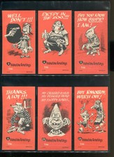 1961 61 TOPPS FUNNY GIANT TALL VALENTINES 36-CARD NrMT/MT VENDOR LOT