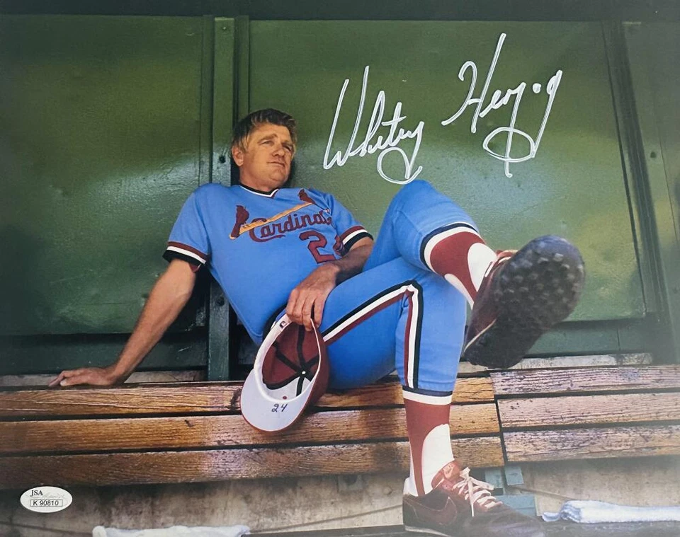 WHITEY HERZOG SIGNED 11X14 METALLIC PHOTO ST. LOUIS CARDINALS AUTOGRAPH JSA 810 - Image 1 of 1