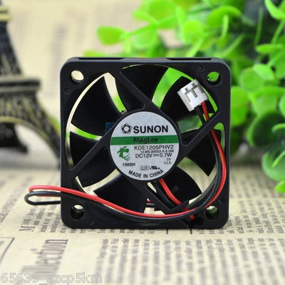 SUNON Maglev KDE1205PHV2 50x50x15mm Cooler Cooling Fan DC 12V 0.7W 2Pin - Image 1 of 4