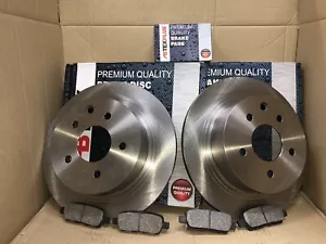 Rear Brake Discs + Pads Fits Nissan Qashqai 1.5 1.6 2.0 2007-2014.J10.Soild Disc - Picture 1 of 2