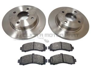 FOR NISSAN MICRA K11 1.0 1.3 1.4 1993-2002 FRONT 2 NEW BRAKE DISCS AND PADS SET