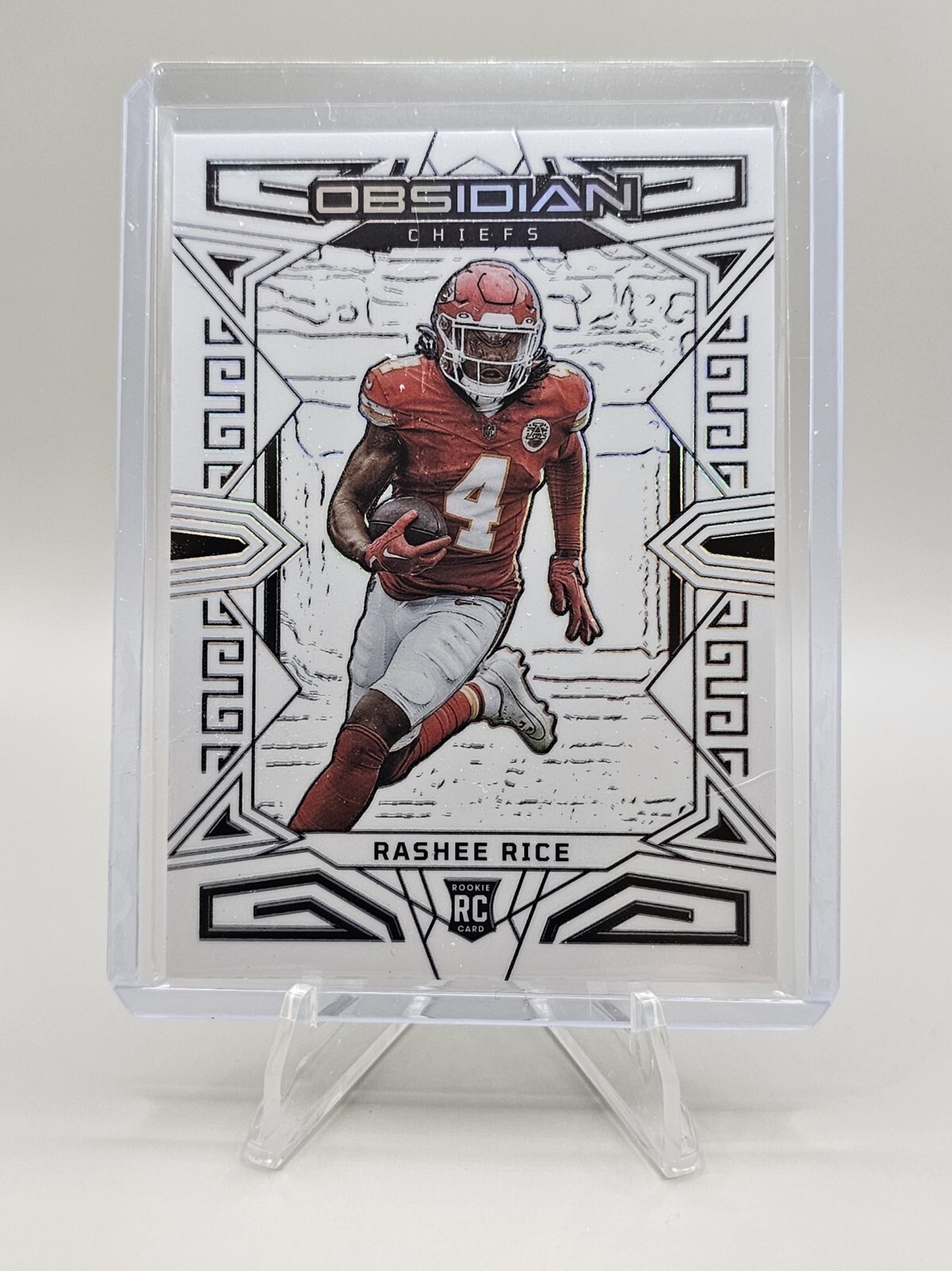 2023 Panini Obsidian Rashee Rice White Contra SSP Case Hit #151 KC Chiefs 🏆(RC)