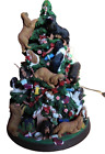 Danbury Mint CAVALIER KING CHARLES dog Christmas tree working lights&star RARE