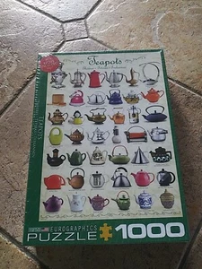 Eurographics Teapot Jigsaw Puzzle 19.25x26 5/8 Sealead - Picture 1 of 2