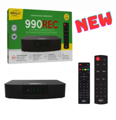 Receptor grabador TDT Full HD con Euroconector Digiquest 990REC incluye 2 mandos - Imagen 1 de 4