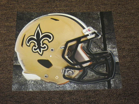 NEW ORLEANS SAINTS HELMET NFL Fathead Wall Graphics 11" x 9"  (Poster/Sticker) Cover