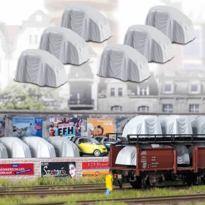 Busch 1133 HO/OO Gauge 6 Covered Smart Cars - Image 1 of 2