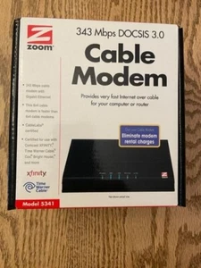 ZOOM 343 Mbps DOLSIS 3.0 Cable Modem Model 5341 - Picture 1 of 7