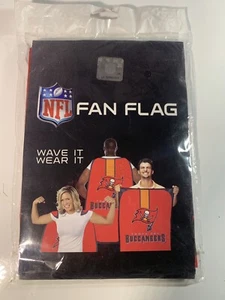 NFL TAMPA BAY BUCCANEERS Tailgate Fan Flag Cape - Wear/Wave It (31.5" x 47") - Picture 1 of 8