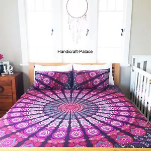 Indischer Zwilling Größe Doona /Bettdecke/ Bezug Kasten Deckel Mandala Baumwoll - Bild 1 von 3