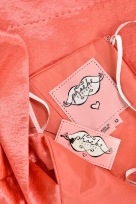 Nuevo Vestido Phoebe Couture Talla 12 - Coral Satinado 1 Hombro Cóctel Fiesta Vestido Foto 1 de 4