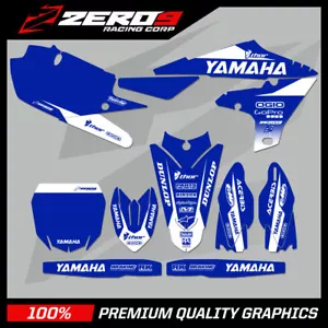 KIT DE GRÁFICOS YAMAHA MOTOCROSS CALCOMANÍAS MX: YZ YZF 65 85 125 250 450 BLOQUE AZUL/WHI - Imagen 1 de 1