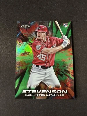 ANDREW STEVENSON - 2018 Topps Fire - Rookie RC Green Foil #d 178/199 - #51 - Image 1 of 2