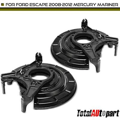 2x Placa de respaldo de freno para Ford Escape 08-12 Mercury Mariner trasero izquierdo y derecho Foto 1 de 4