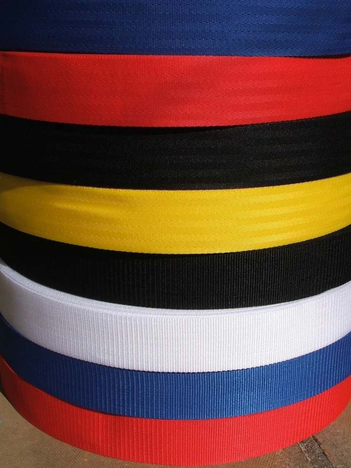 50mm PolyPropylene Webbing Tape Traditional or Herringbone Weave 10m 50m or 100m