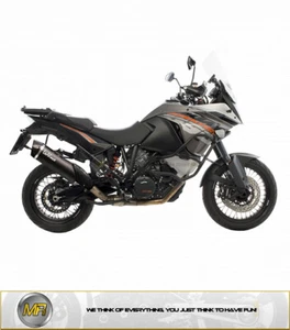 KTM 1050 ADVENTURE 2015 2016 MARMITTA TERMINALE DI SCARICO LEOVINCE NERO ACCIAIO - Picture 1 of 1