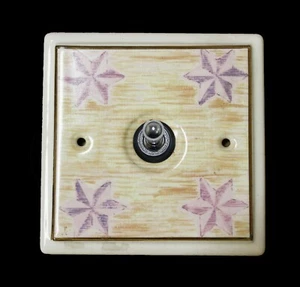 1 x interruptor de palanca de porcelana blanca clásico diseño imperial - Imagen 1 de 1
