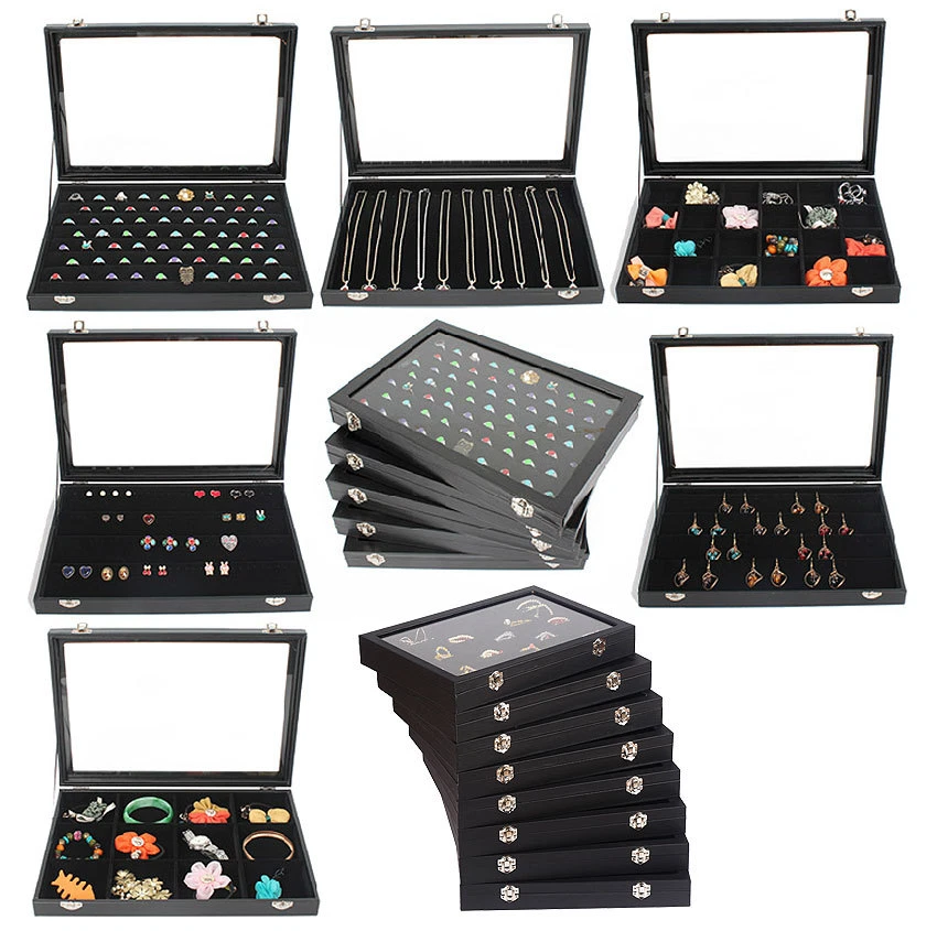 SINOBA Schmuckkasten Schaukasten Schmuckschatulle Schmuckvitrine Schmucklade Schmuckbox