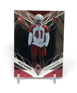 2022 Panini Phoenix Football Myjai Sanders Base Rookie Card #187 Cardinals